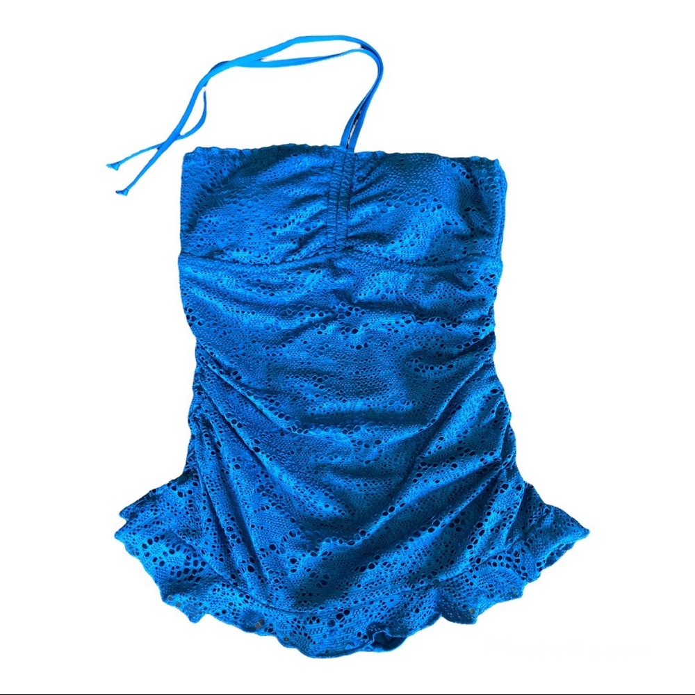 Mossimo teal crochet swimsuit